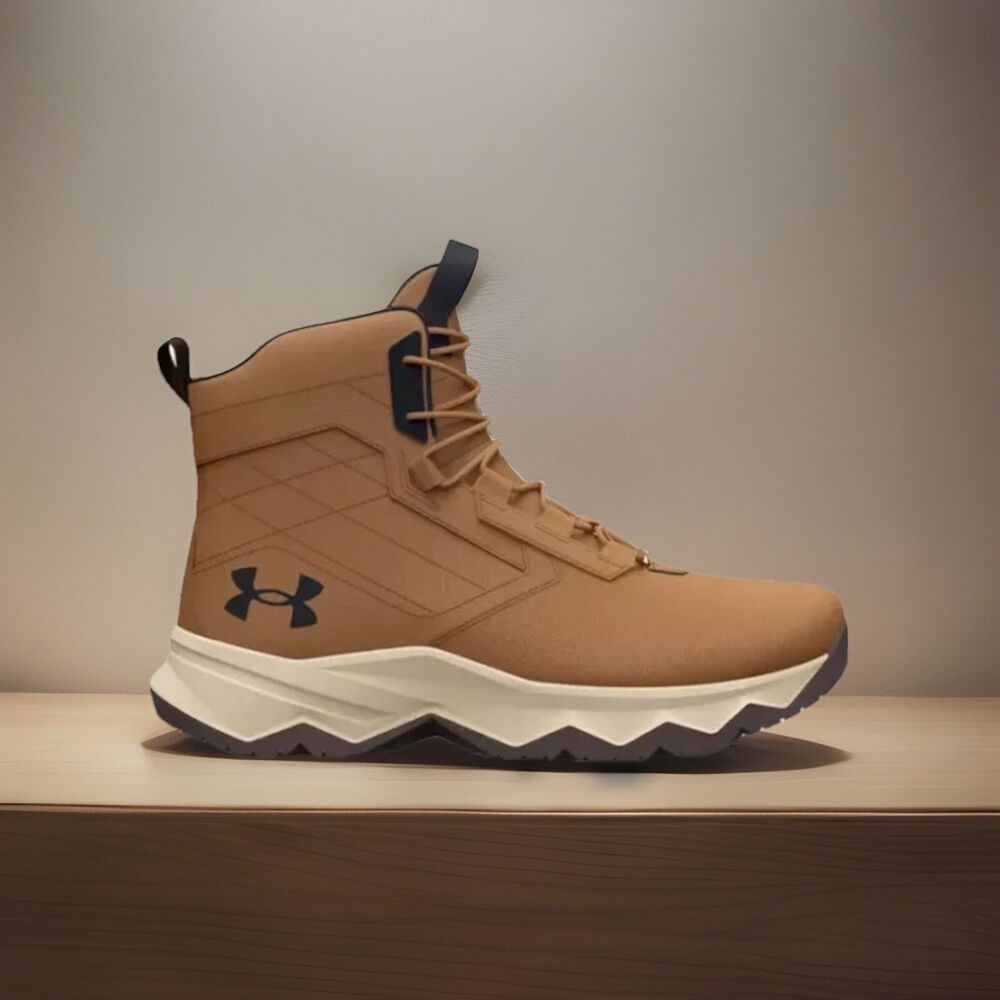 Under Armour UA Stellar G2 6" Tactical Boots Hiking Brown Size 13 3025578-200